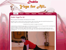 Tablet Screenshot of dublinyogaforall.ie